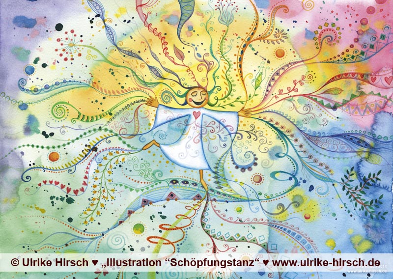 Illustration "Schöpfungstanz" von Ulrike Hirsch