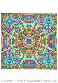 Ausmal-Mandala "Kosmos" (ausgemalt)