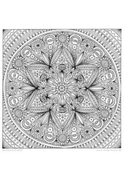 Ausmal-Mandala "Flora"