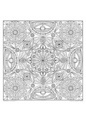 Ausmal-Mandala "Kosmos"