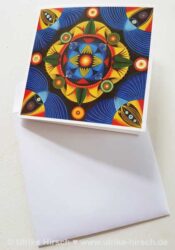 Klappkarte Afrikanisches Mandala