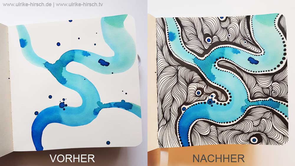 VORHER-NACHHER-Wunder in Blau