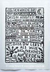 Linoldruck "Irischer Segen"