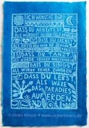 Linoldruck "Irischer Segen" | Ulrike Hirsch