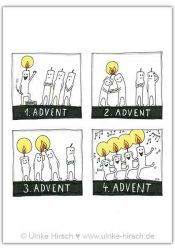 Postkarte "Advent, Advent"