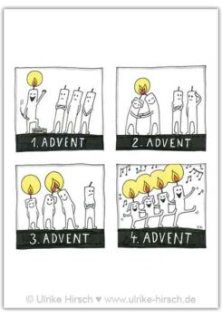 Postkarte "Advent, Advent"