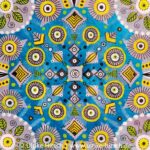 Mandala in Blau (Detail)
